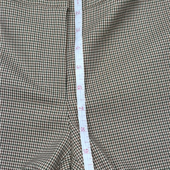 LAFAYETTE 148 New York Brown Houndstooth MANHATTAN Pants - Picture 8 of 10